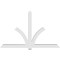 Ekena Millwork Redmond Architectural Grade PVC Gable Bracket, 108"W x 67 1/2"H x 6"D x 6"F, 15/12 Pitch GBP108X68X0606RED00 - alternate 4